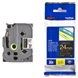 Tonersepeti Brother TZE-354 Siyah Üzerine Altın Sarısı Etiket Şeridi