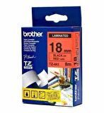 Tonersepeti Brother TZ-441 Kırmızı üzerine Siyah Orjinal Etiket Şeridi