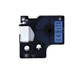 Dymo 43616 Mavi üzerine Siyah 6mm Muadil Etiket