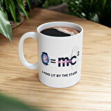 E=mc² Einstein Kupa, Bilimseverler ve Fizikçiler İçin Tasarım Kupa Bardak Hediyesi