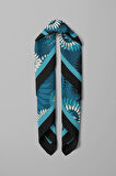 F63 Kadın Yakamoz Desenli 50x50 Bandana HYL DG0846-22
