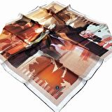 Vissona Tivil Turuncu İpek Eşarp DGN50128-14-26