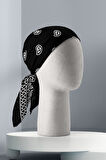 B69 BLACK ŞALLI BANDANA DG12184