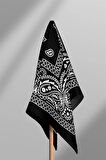 B69 BLACK ŞALLI BANDANA DG12184