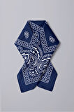 E60 NAVY BLUE ŞALLI BANDANA DG12186