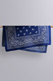 E60 NAVY BLUE ŞALLI BANDANA DG12186