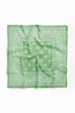 E94 LIGHT GREEN ŞALLI BANDANA DG12190