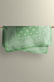 E94 LIGHT GREEN ŞALLI BANDANA DG12190