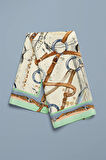 E98 HORSE WATERCOLOR VINTAGE TASARIM BANDANA