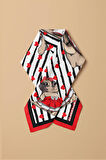 F108 Modabutik Pug Desenli Bandana