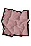 Twill V Desenli Pudra Renkli 90x90 Eşarp (İpek İçermez) Dikim Şekli : El Dikişi