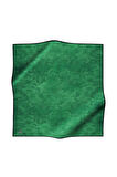 %100 Twill İpek Doku Desenli Zümrüt Yeşili Renkli 90x90 Eşarp Dikim Şekli : El Dikişi