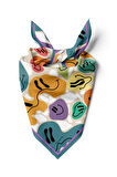 B38 Modabutik Smiley Desenli Bandana