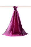 Vissona %57 İPEK %43 PAMUK Degrade Desenli Pembe Renkli Şal -  70x190 Dikiş Tipi İtalyan Dikişli