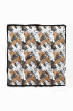 %100 İPEK AYI DESENLİ KADIN BANDANA 50X50