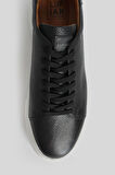 Tommy Erkek Deri Sneaker Ayakkabı Siyah