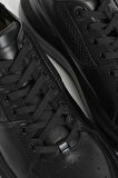Perfetto Erkek Deri Sneaker Ayakkabı Siyah