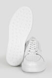 Perfetto Erkek Deri Sneaker Ayakkabı Beyaz