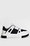 LUFIAN OLIVER BEYAZ SIYAH ERKEK SNEAKER