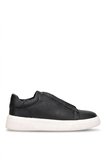 LUFIAN 111230330 Dante Erkek Hakiki Deri Klasik Sneaker Siyah