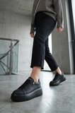 Lufian 121230064 Estel Kadın Hakiki Deri Klasik Sneaker Siyah