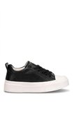 LUFIAN 121230087 Mia Kadın Hakiki Deri Klasik Sneaker Siyah