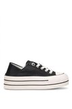 LUFIAN 121230091 Pamela Kadın Hakiki Deri Klasik Sneaker Siyah