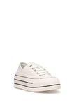 LUFIAN 121230091 Pamela Kadın Hakiki Deri Klasik Sneaker Beyaz