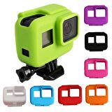 GoPro Hero 5 6 7 Housing için Silikon Kılıf Pembe