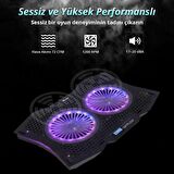 Juo GT RGB Çift Fanlı 10 - 18 inç Laptop Soğutucu