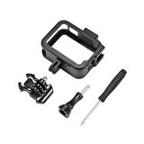 GoPro Hero 8 Uyumlu Metal Çerçeve Frame Siyah