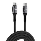 Juo 100W 5A E-Mark Çipli PD Type-C to Type-C Örgülü Hızlı Şarj ve Data Kablosu 1 Metre