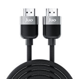 Juo 4K 60Hz 18Gbps HDR ARC HDCP Destekli HDMI 2.0 Örgülü Kablo 3 Metre