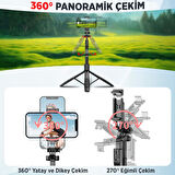 Juo JST40 Alüminyum Tripod Monopod Selfie Çubuğu Kumandalı Android iPhone GoPro Uyumlu