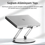 Juo 360° Dönebilen Yükseklik Ayarlı Metal Notebook Laptop Standı