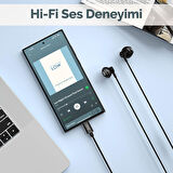 Juo Type-C Mikrofonlu Kablolu Kulak İçi Kulaklık Metal DAC Çip Destekli ENC Gürültü Engelleme