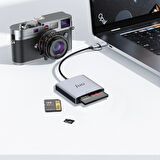 Juo USB 3.2 ve Type-C 3'ü 1 Arada SD / CF / TF Micro SD Hafıza Kart Okuyucu
