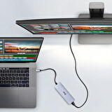 Juo Type-C 5Gbps 100W 4K 60Hz HDMI USB 3.2 Çoklayıcı Hub