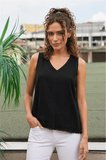 Fashion Friends Rahat Kalıp V Yaka Basic Bluz Bayan BLUZ 26Y0530K1 SİYAH