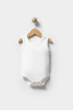 Bebek Basic Ribana Bisiklet Yaka 4'lü Atlet Body %100 Pamuk