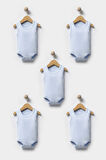 Bebek Basic Ribana Bisiklet Yaka 5'li Atlet Body %100 Pamuk