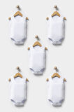 Bebek Basic Ribana Bisiklet Yaka 5'li Atlet Body %100 Pamuk