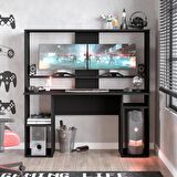Robin Home Dragon Oyuncu Masası Gamer Masa Gaming Bilgisayar Masası Siyah