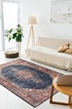 Artloop Vintage Blues Dekoratif Lacivert Halı AL 26