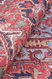Artloop Vintage Blues Dekoratif Bordo Halı AL 162