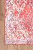 Artloop Vintage Blues Dekoratif Kırmızı Halı AL 269