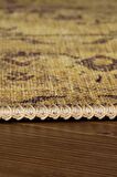 Artloop Vintage Blues Dekoratif Sarı Halı AL 24