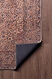 Artloop Vintage Blues Dekoratif Kahve Halı AL 25