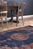 Artloop Vintage Blues Dekoratif Lacivert Halı AL 87
