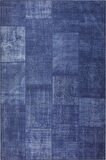 Artloop Patchwork Desenli Jazz Dekoratif Lacivert Halı AL 63